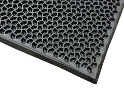 Матеріал для виготовлення автокилимків (EVA листовий) Темно-Сірий капля 140х250 см 10 мм